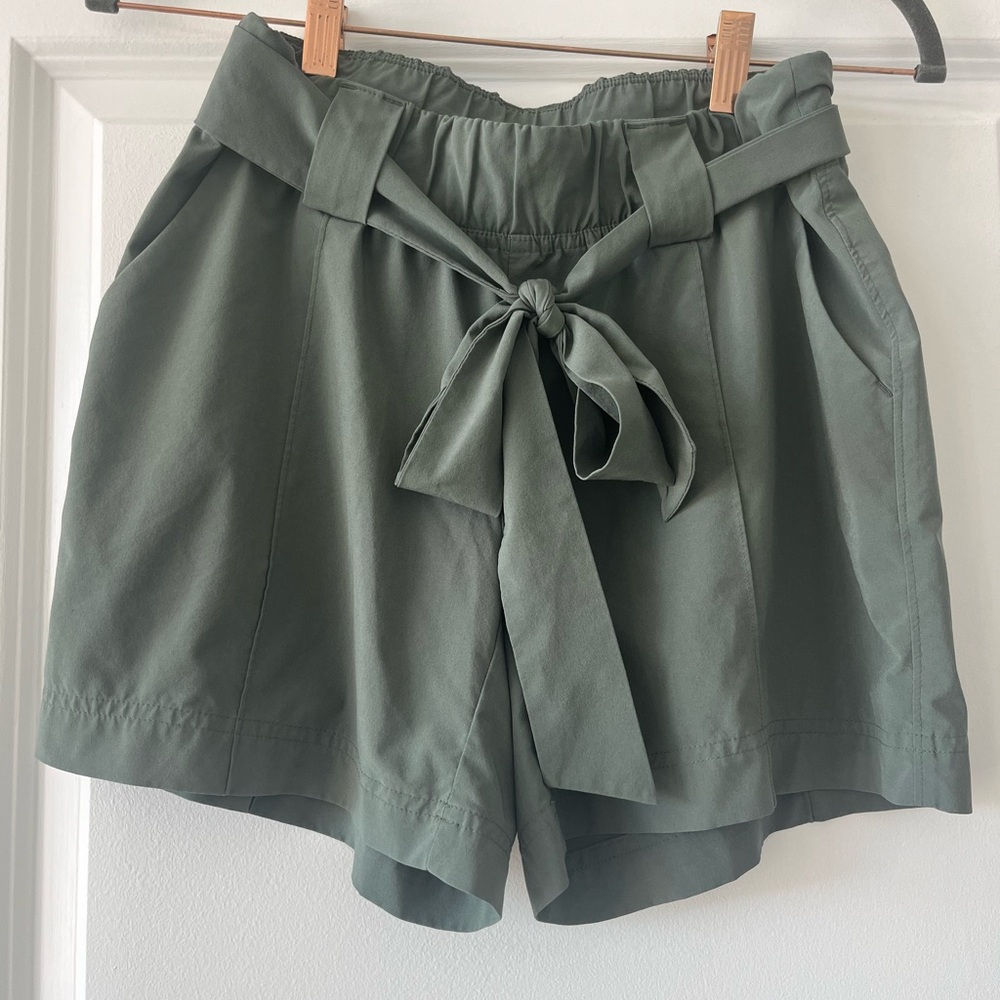 Athleta High-Rise Paperbag Tie-Waist Shorts
